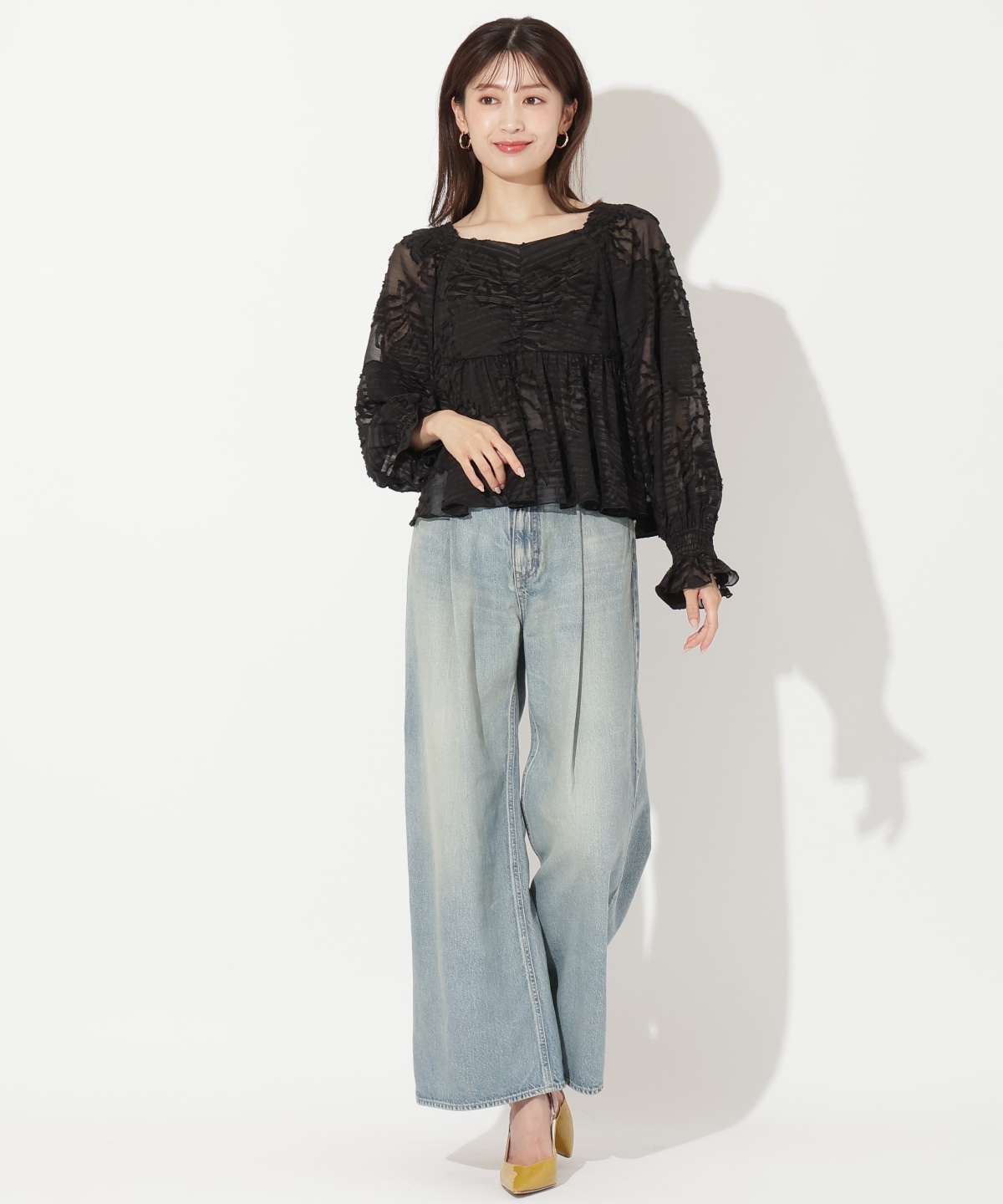 オパールシアーブラウス