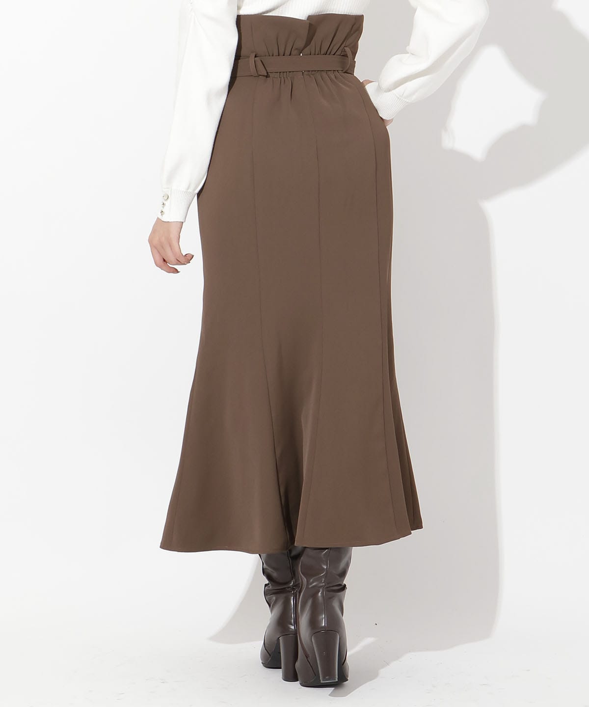 ウエスト折り返しマーメイドスカート