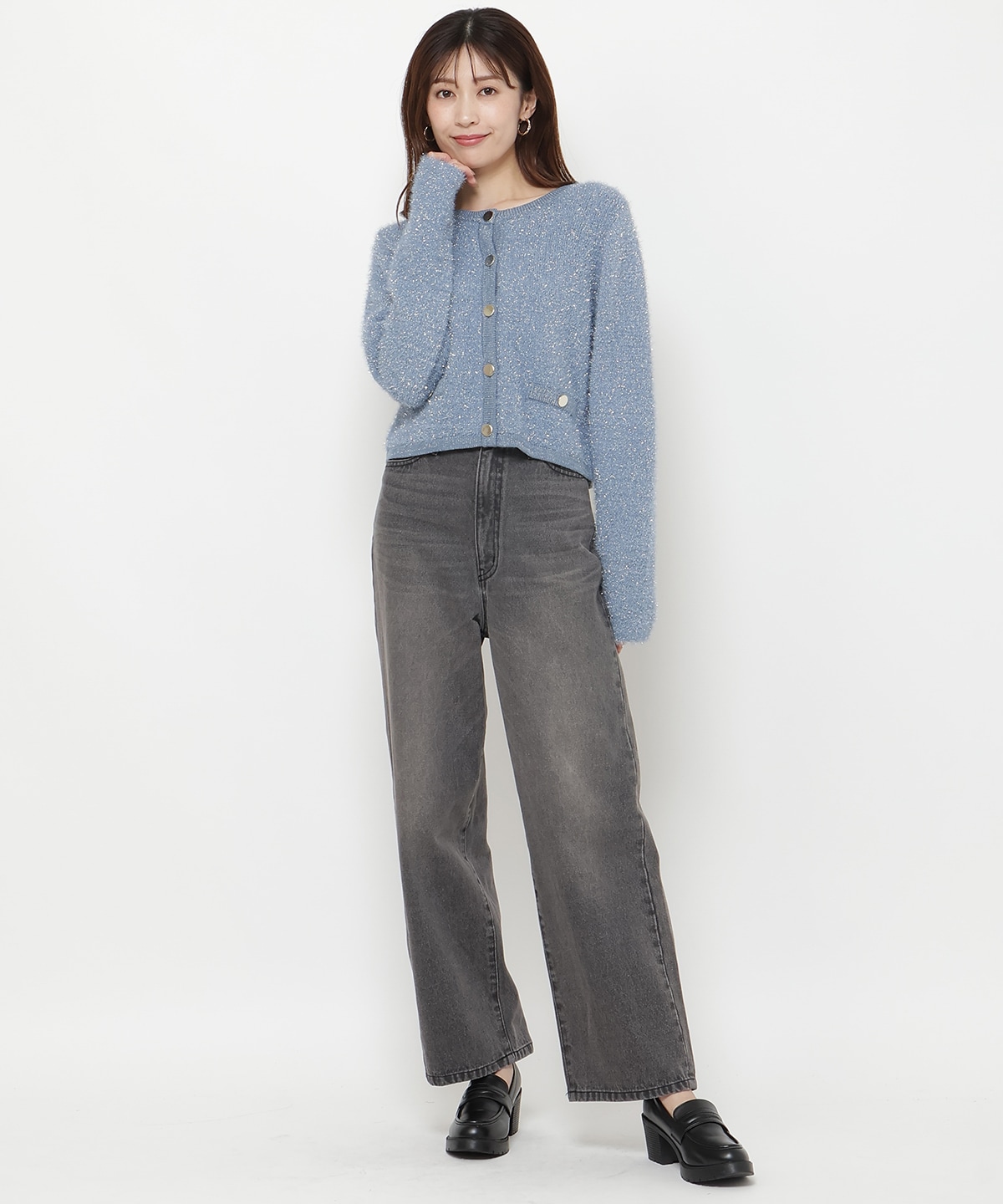 デニムバギーパンツ