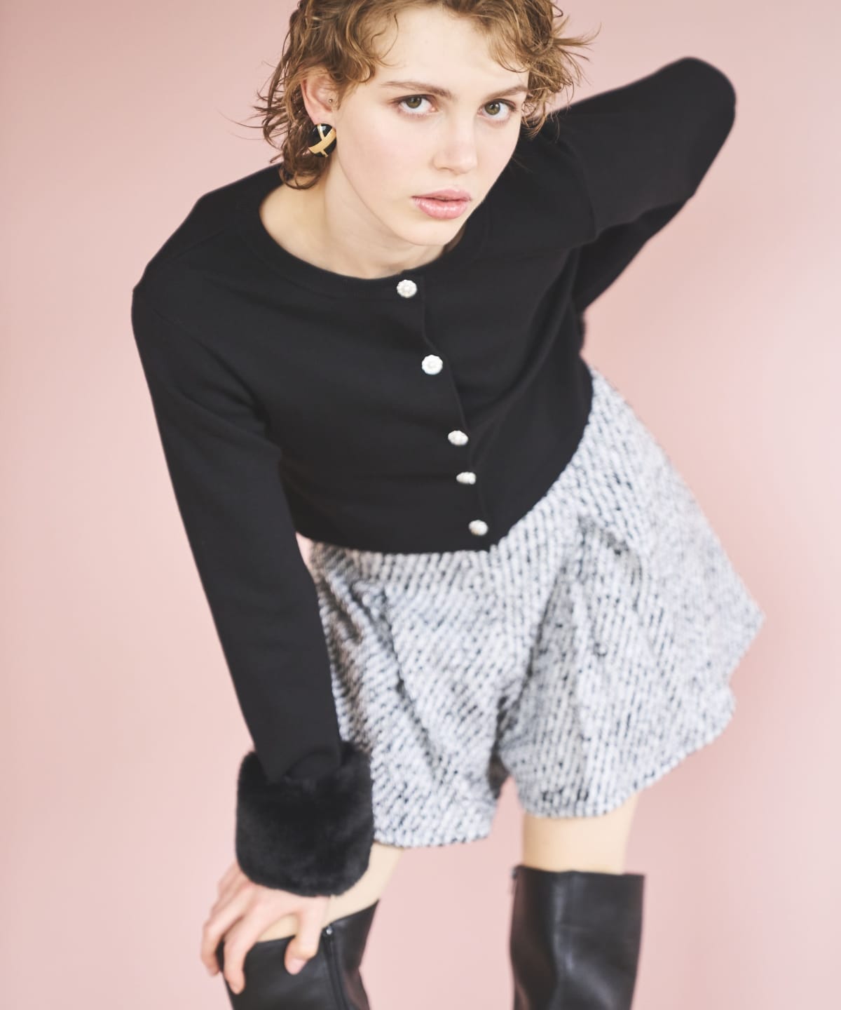 ツイードショートパンツ