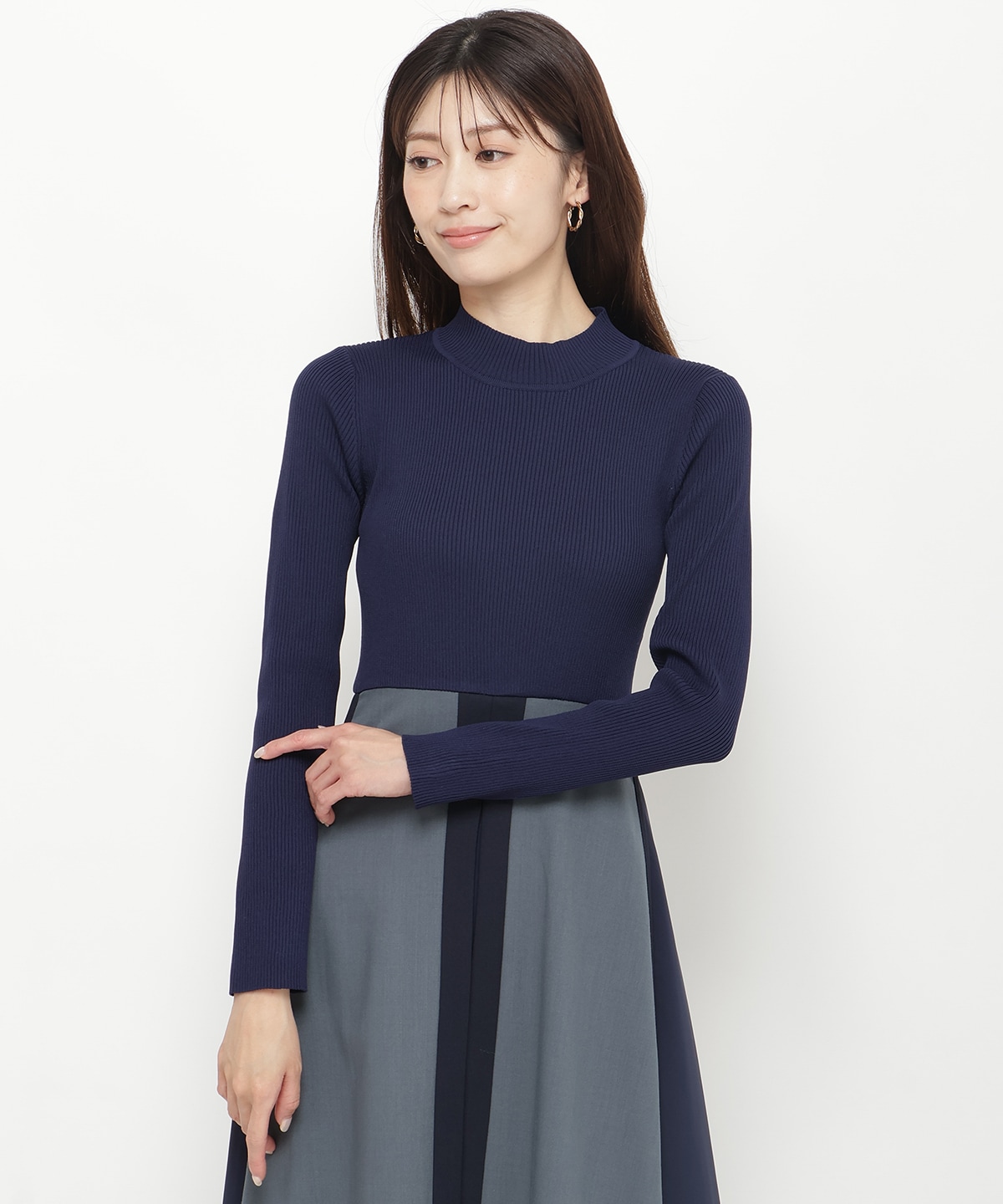 配色ドッキングワンピース