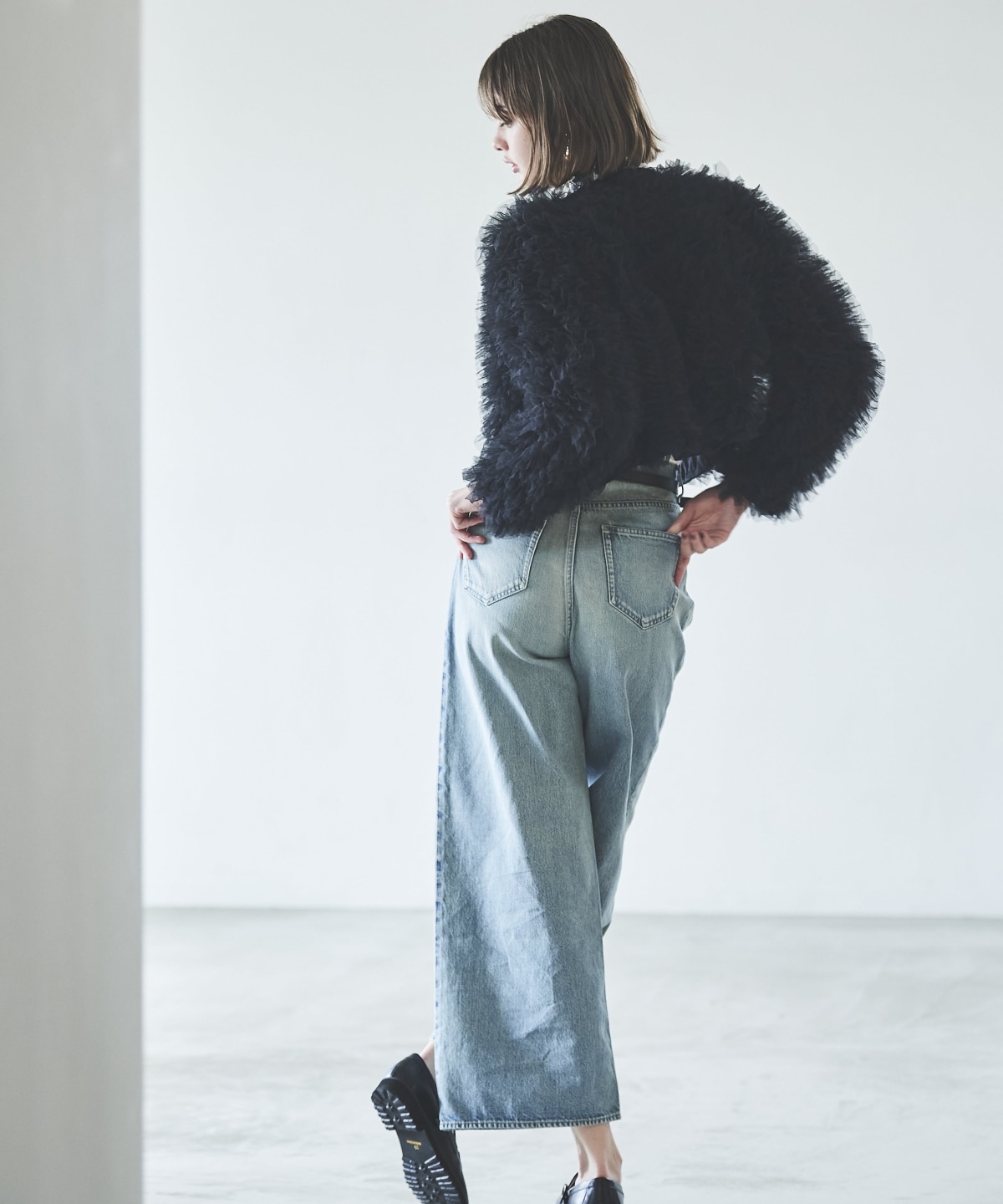 チュールフリルジャケット