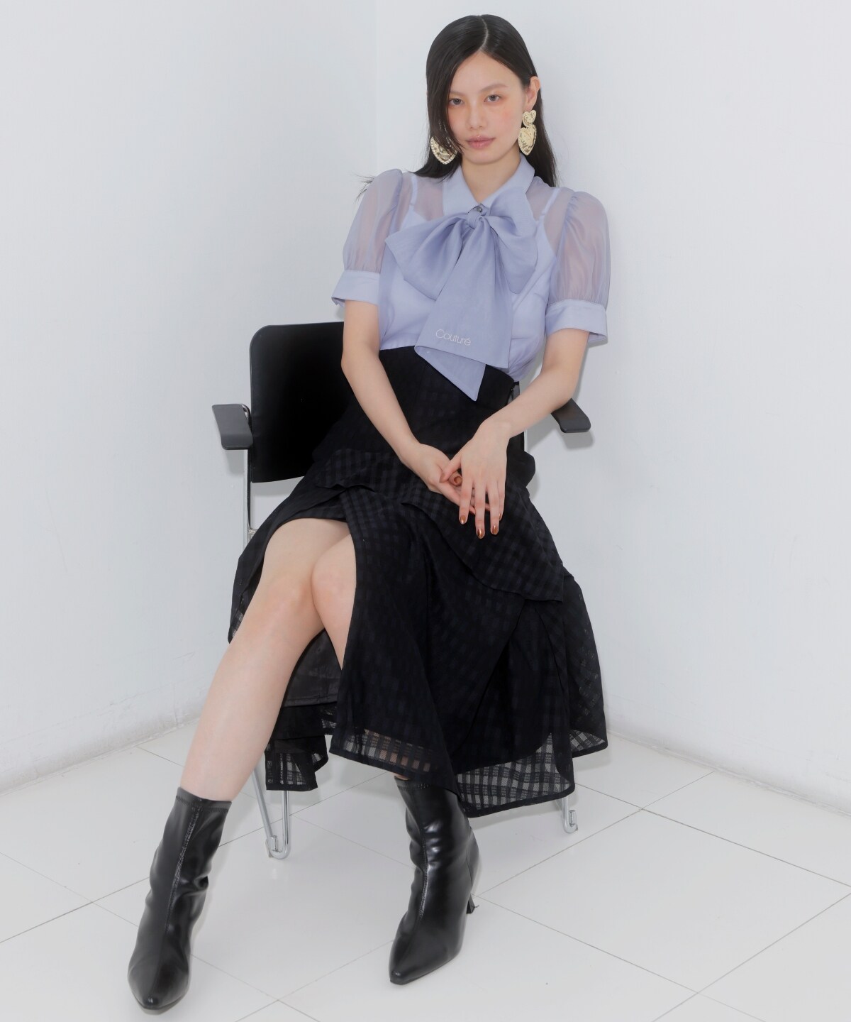 レースティアードスカート