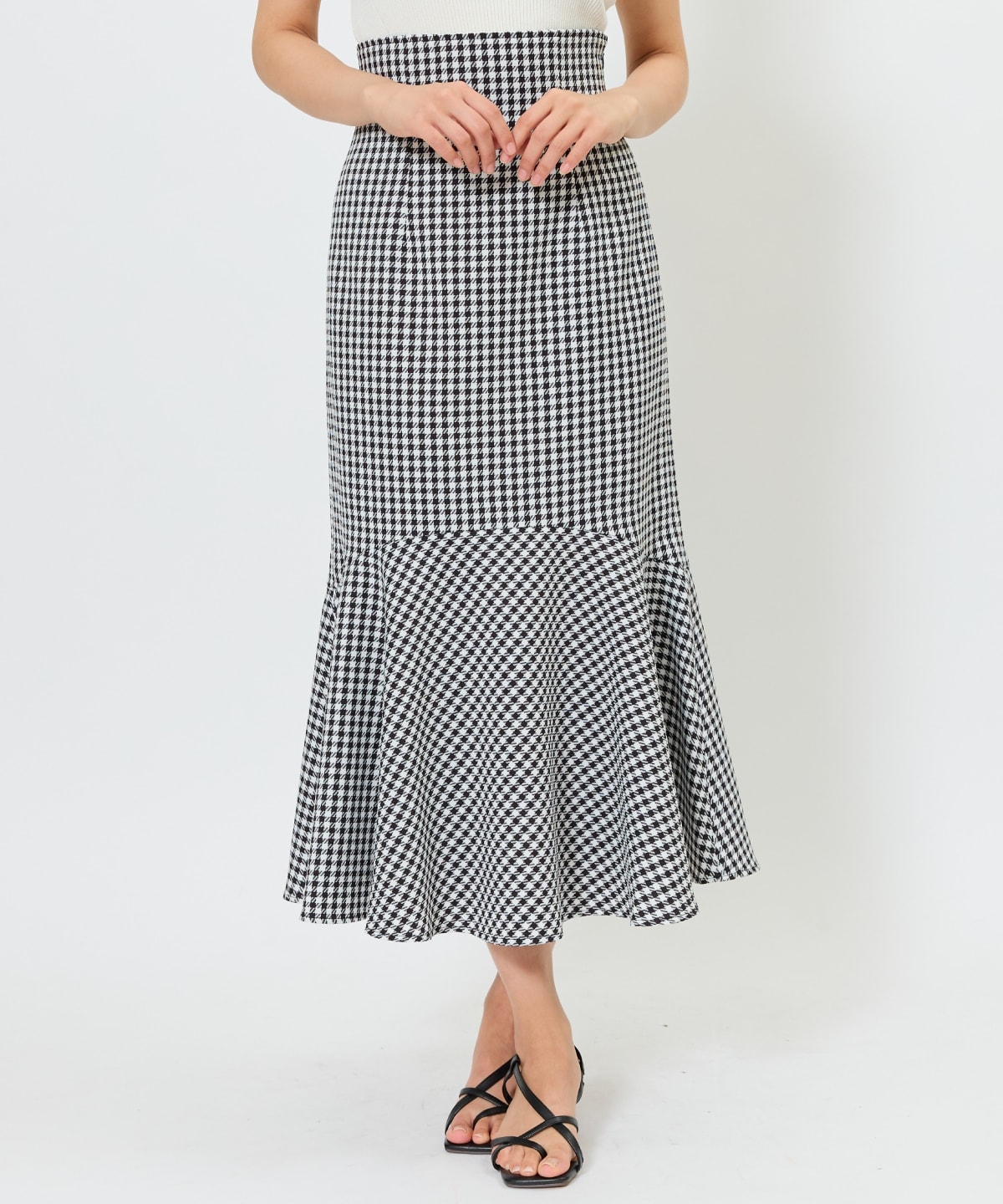 千鳥柄マーメイドスカート