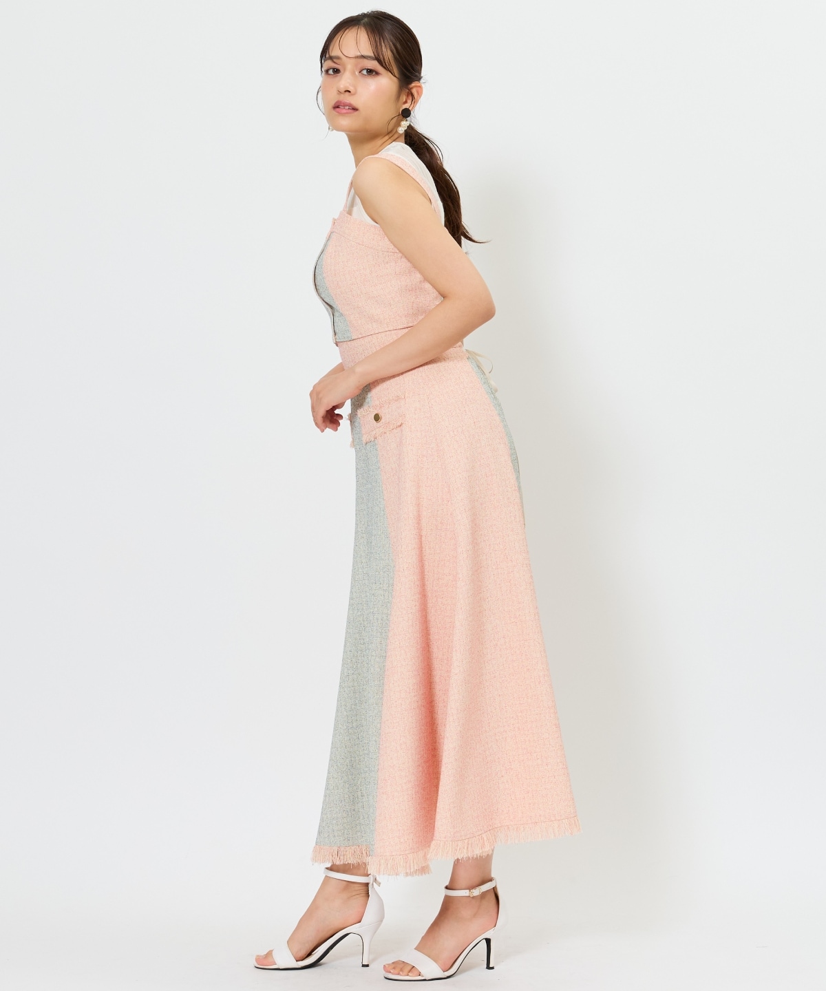 配色ツイードセットアップ