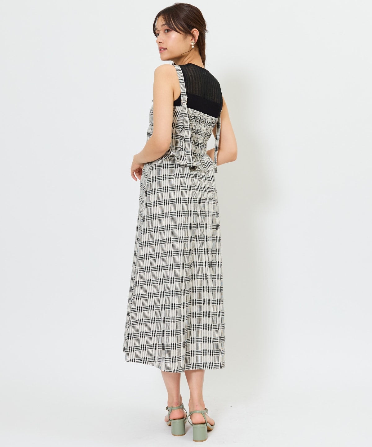 フロントレースアップチェックジャンスカ