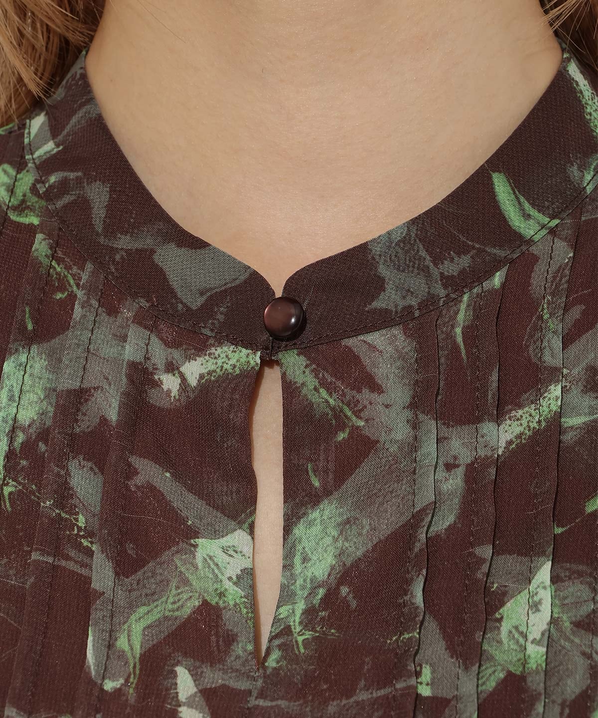 シフォンプリーツワンピース