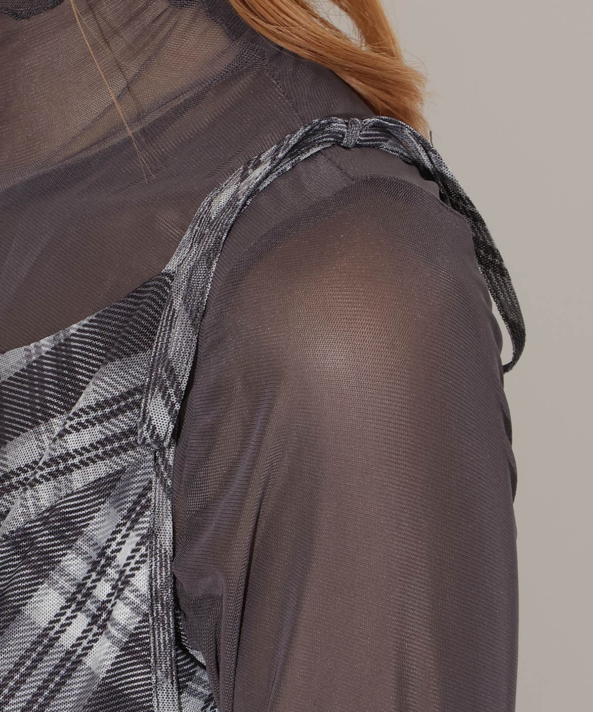 バイヤスチェックキャミワンピース