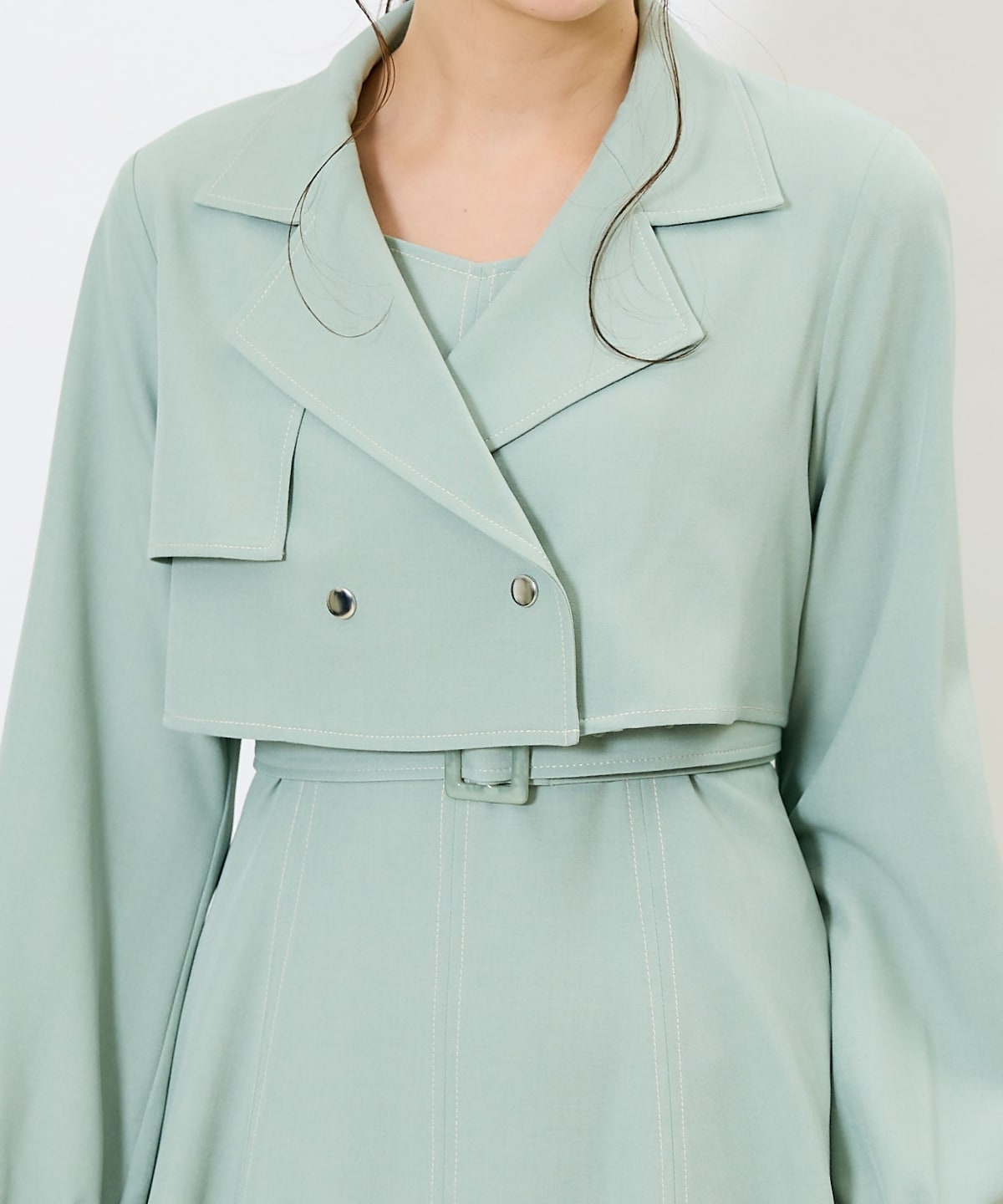 トレンチライクアンサンブルワンピース