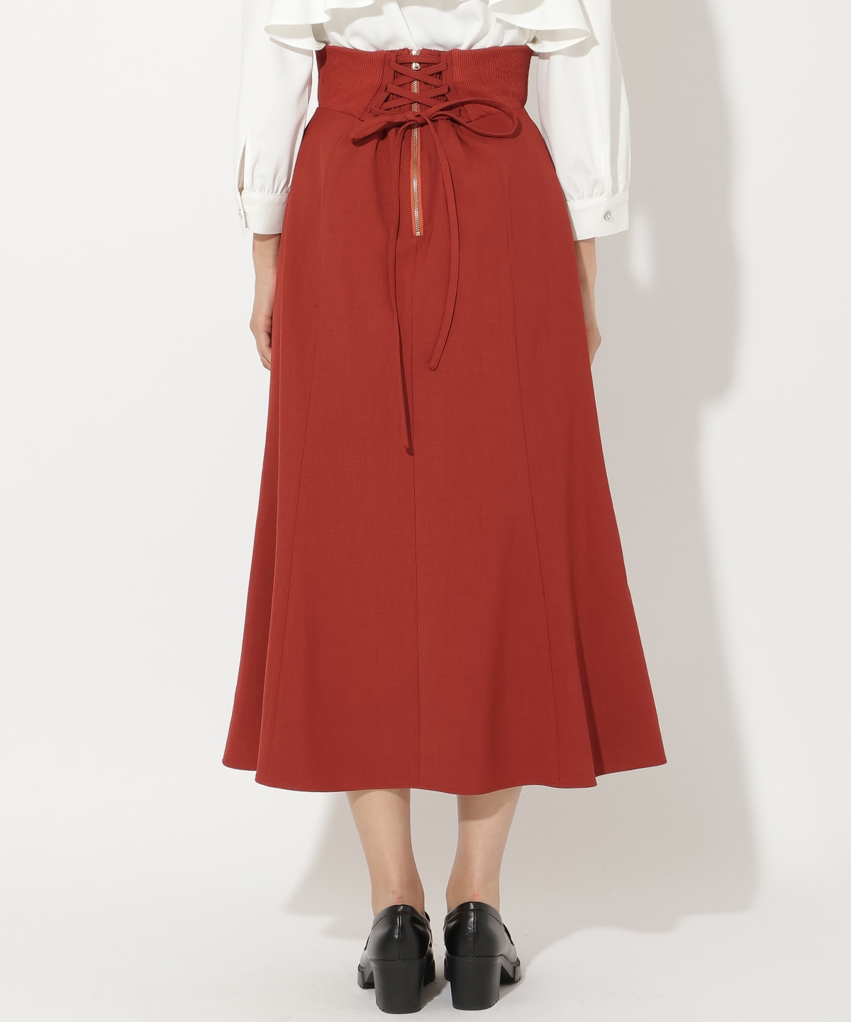 サイドリブラッフルマーメイドスカート