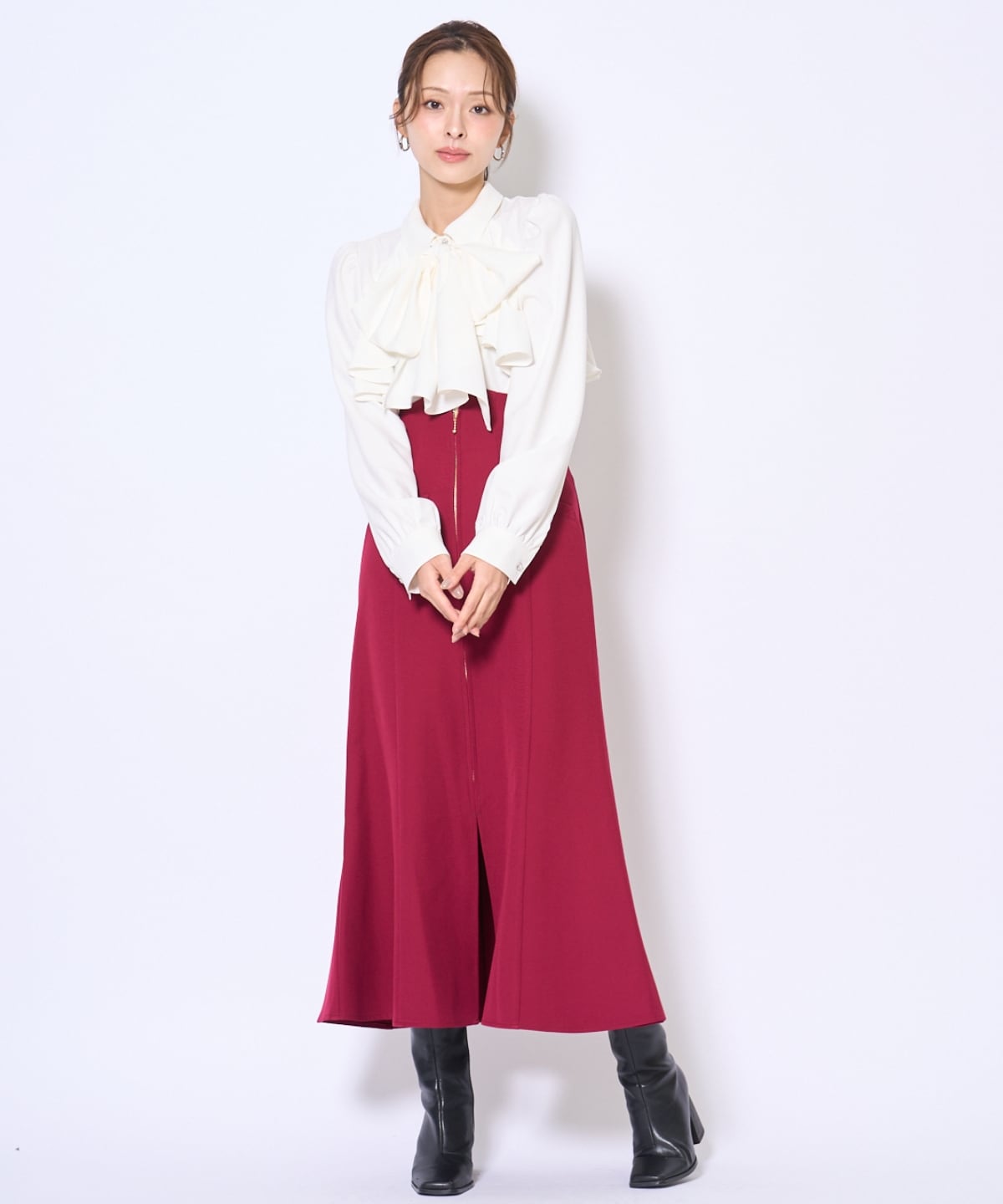 フロントZIPマーメイドスカート