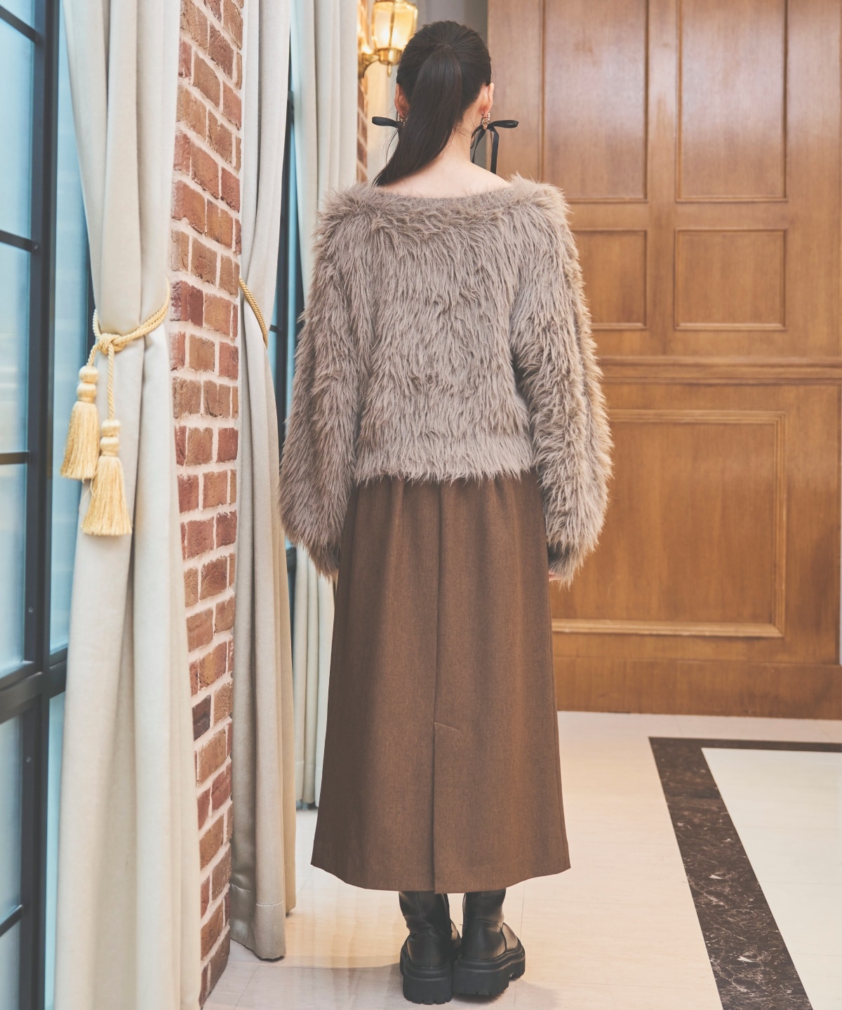 センターZIPスカート