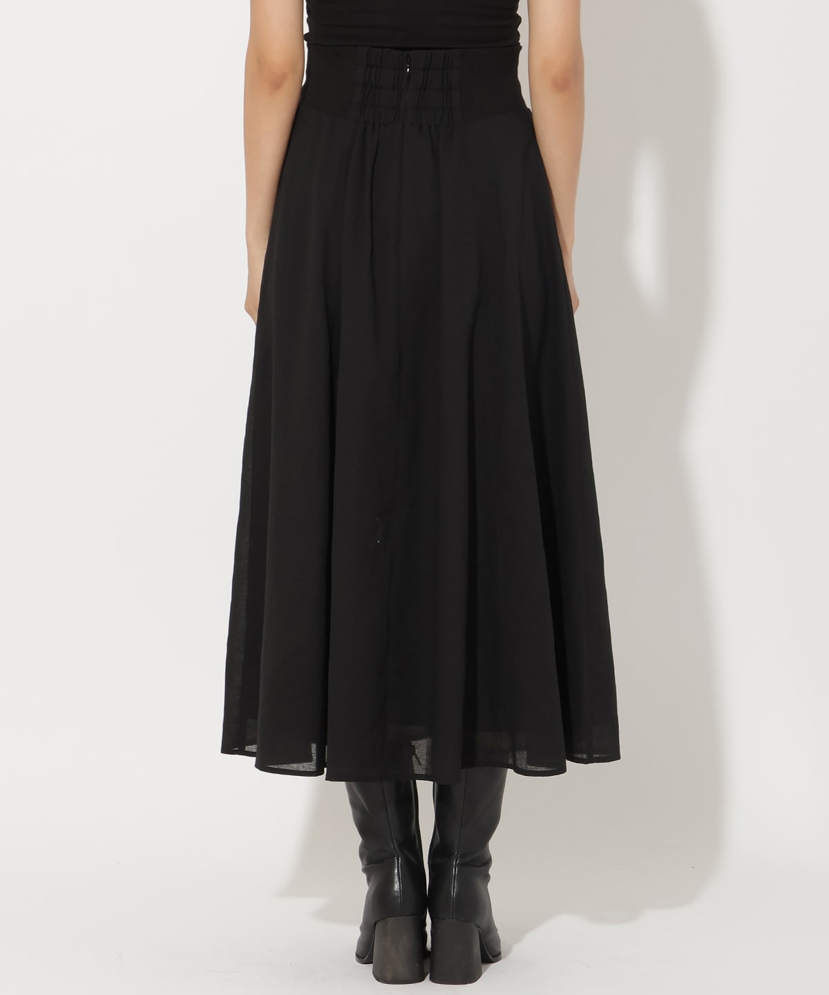 サイドリブシアーフレアスカート