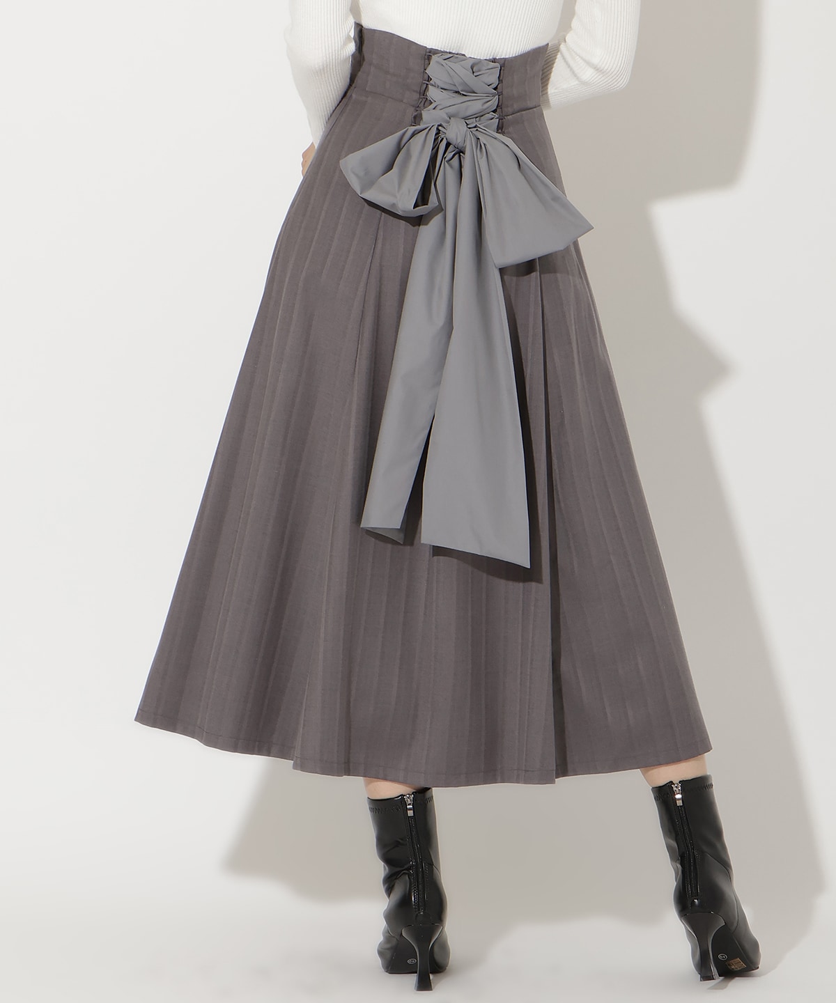 ビッグリボンフレアスカート