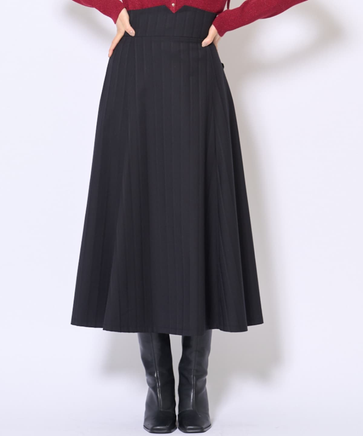 ビッグリボンフレアスカート