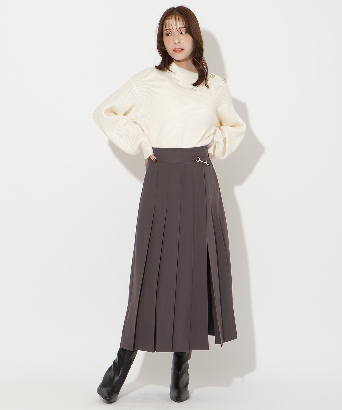 【先行予約受付中】アシメプリーツスカート