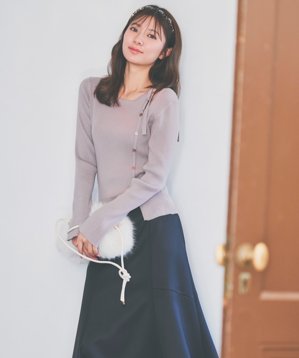 【先行予約受付中】ベルト付きマーメイドスカート