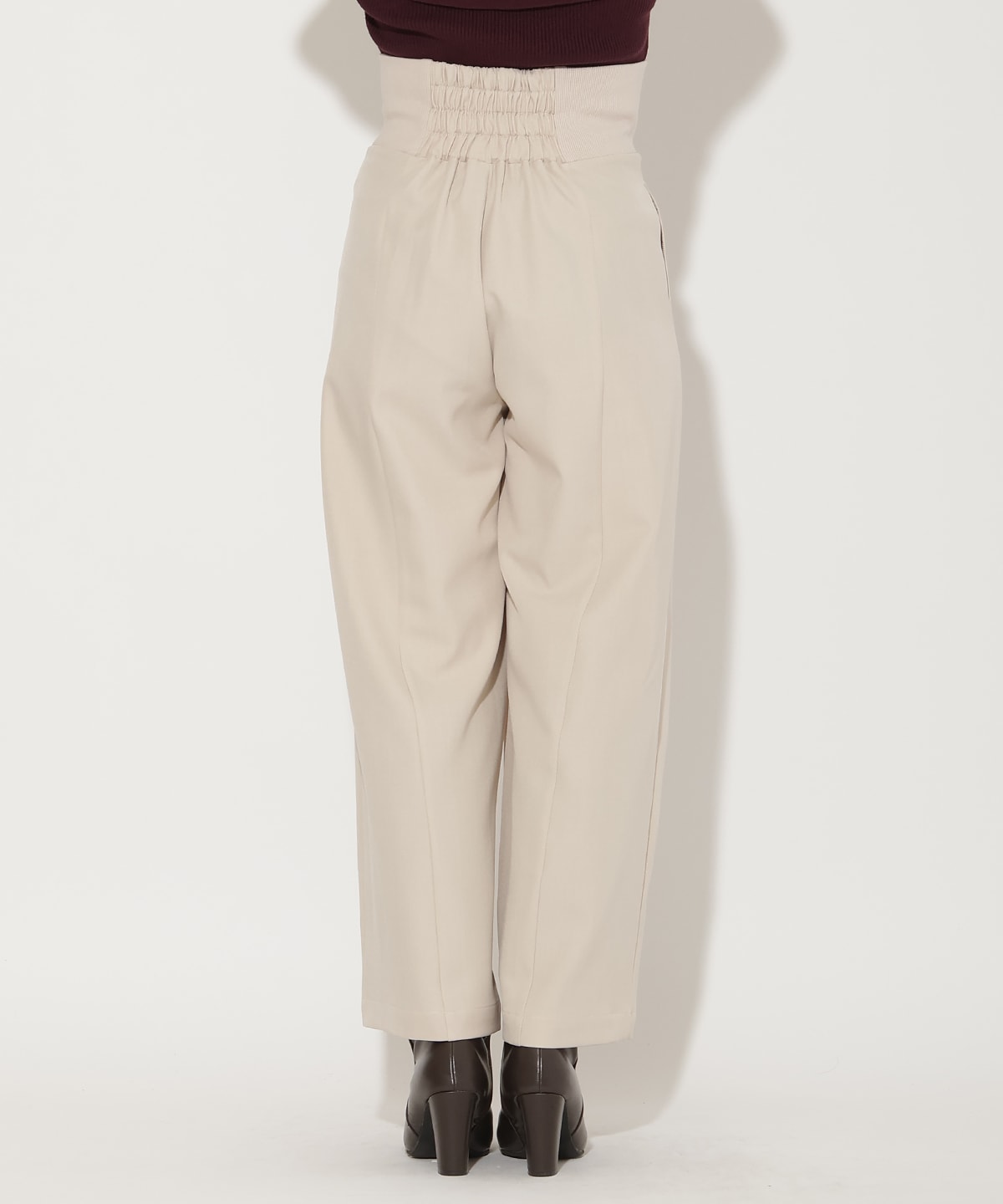 ウエストリブワイドパンツ