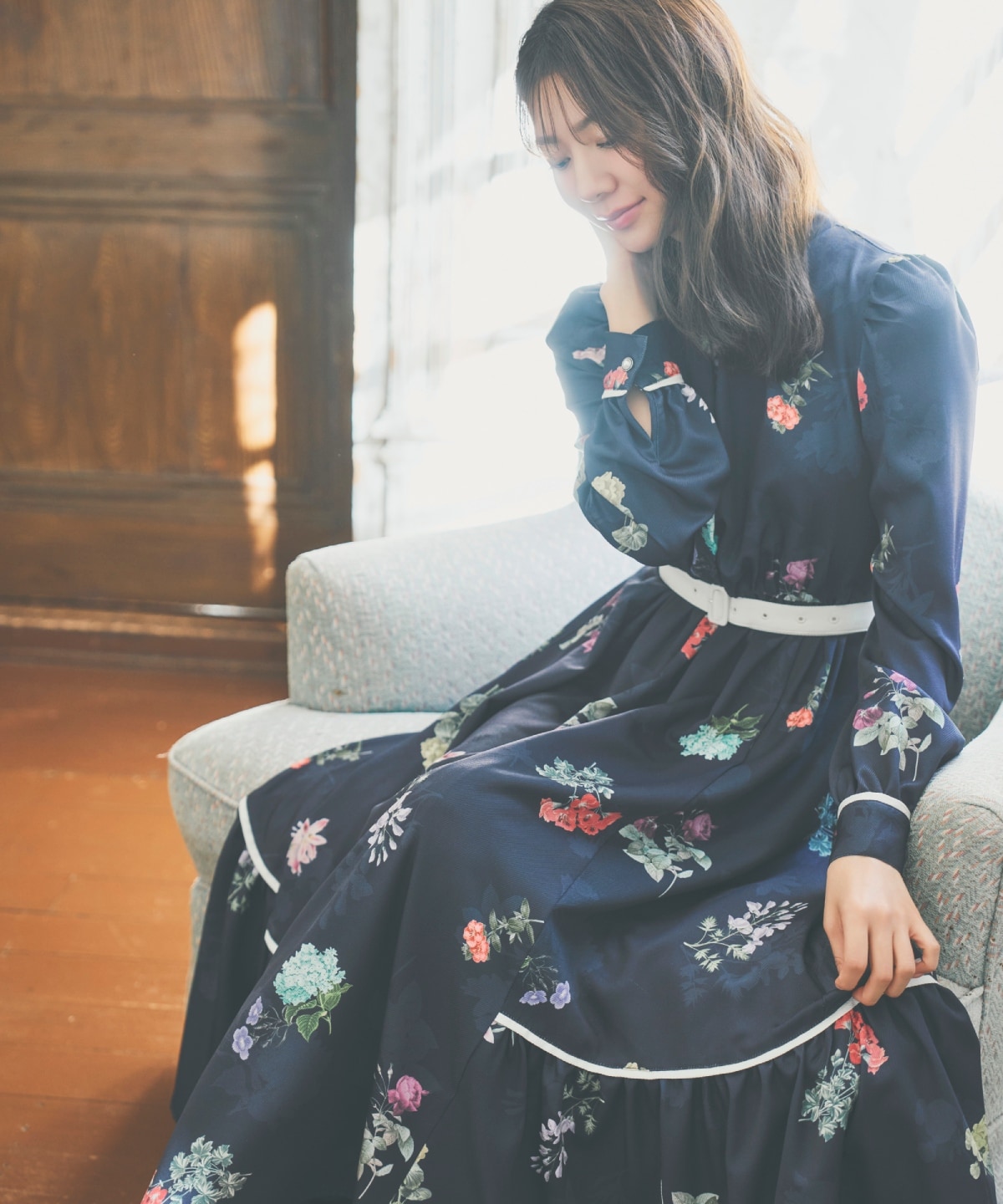 【先行予約受付中】クラシックフラワーワンピース