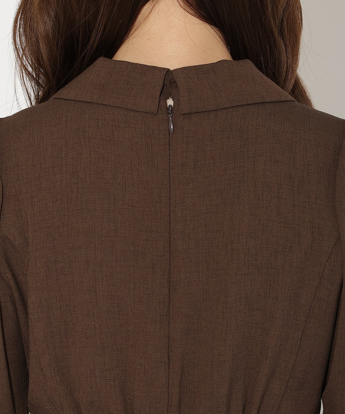 ジャケットレイヤードプリーツワンピース