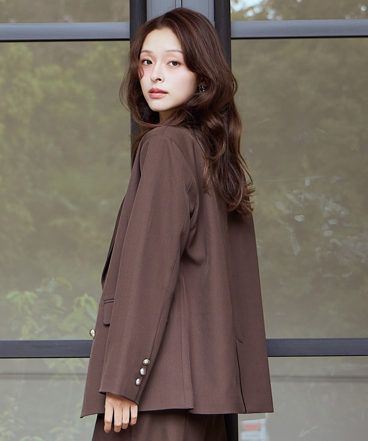 ダブルブレストテーラードジャケット