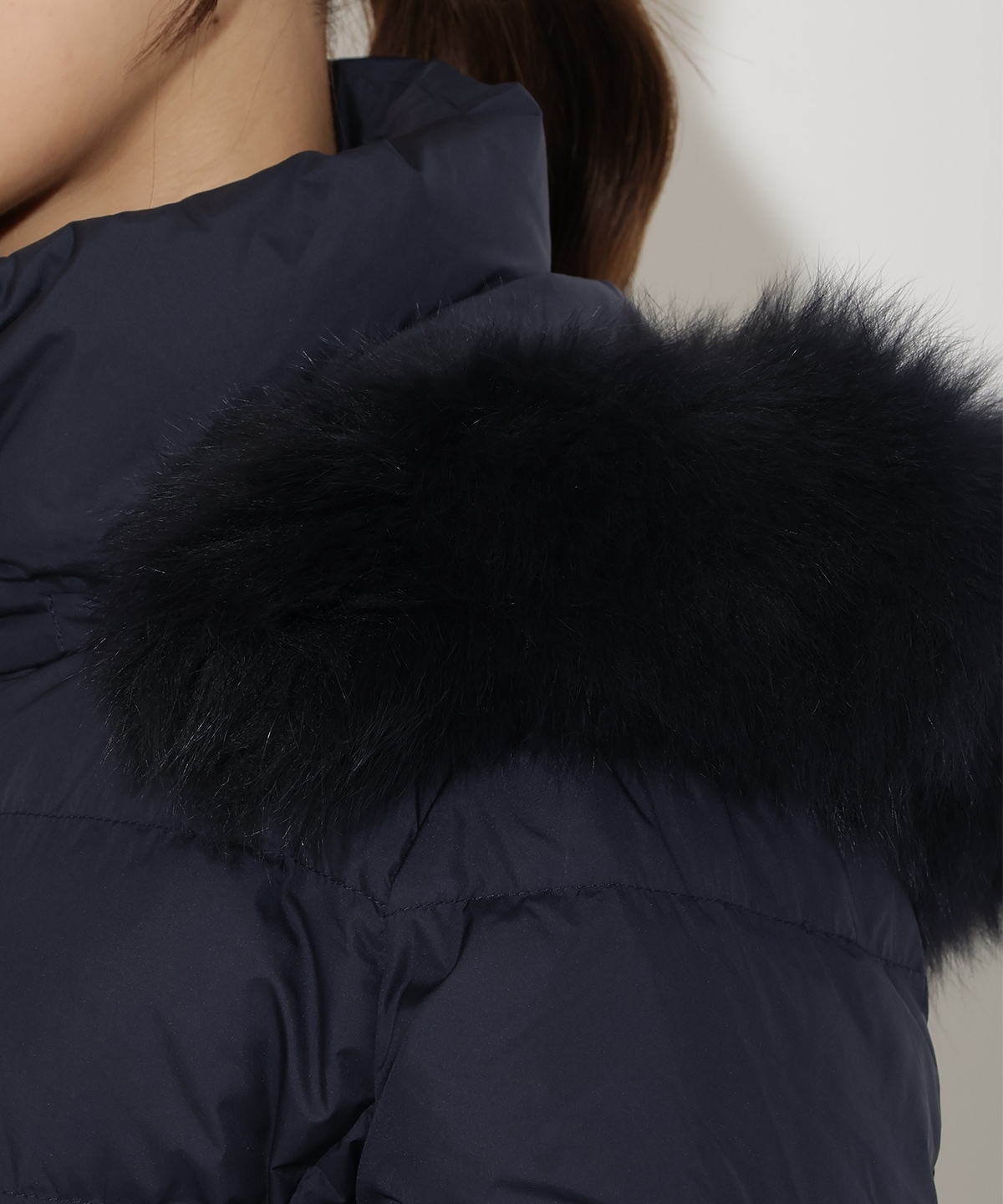 FOXファー付きショートダウン