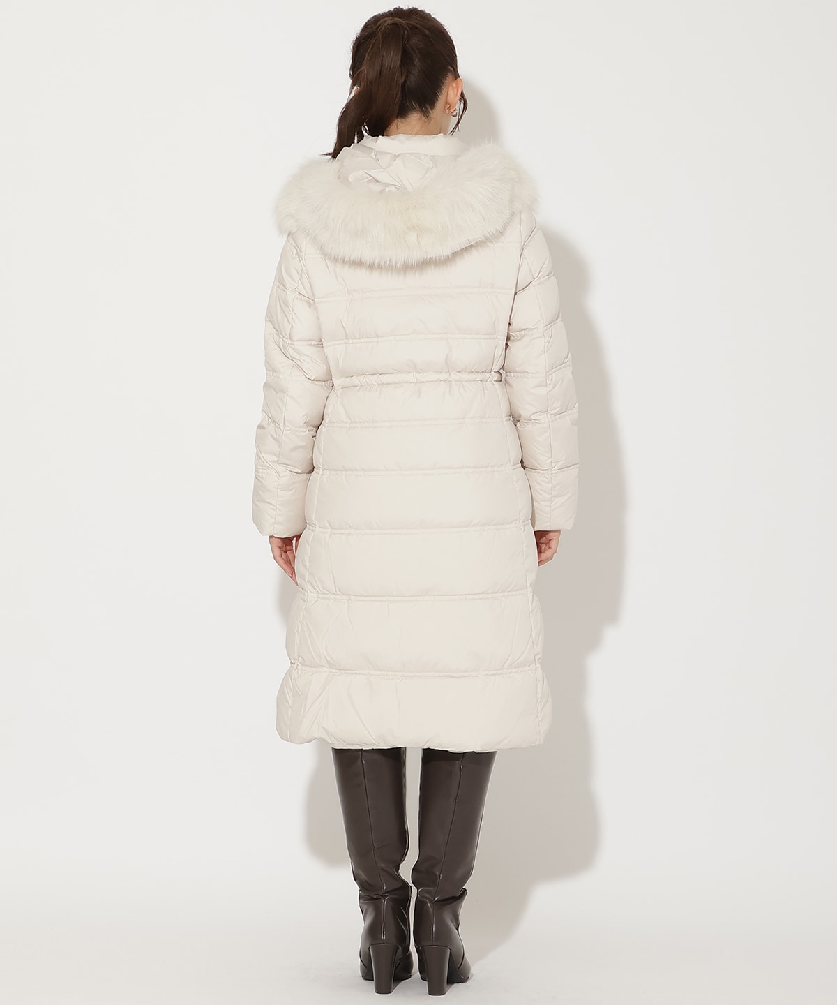 FOXファー付きミドルロングダウン