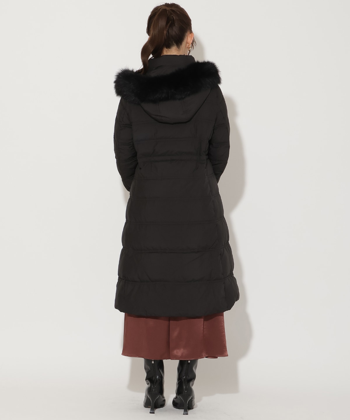 FOXファー付きミドルロングダウン