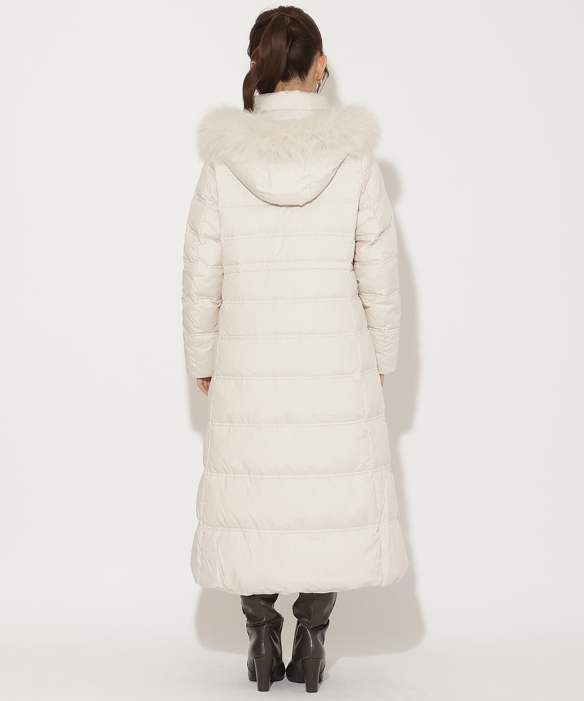 FOXファー付きスーパーロングダウン