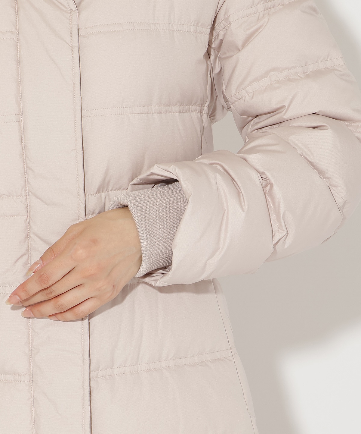 FOXファー付きプレミアムミドルロングダウン