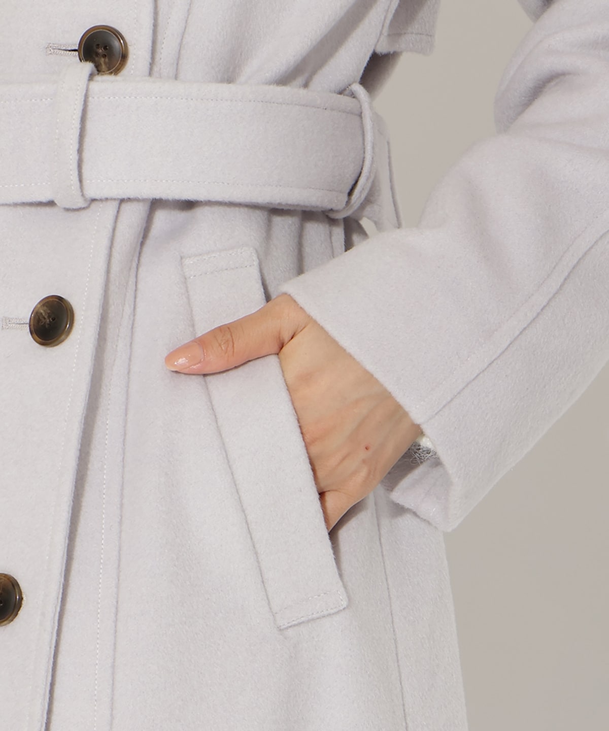 ウールビーバーロングコート