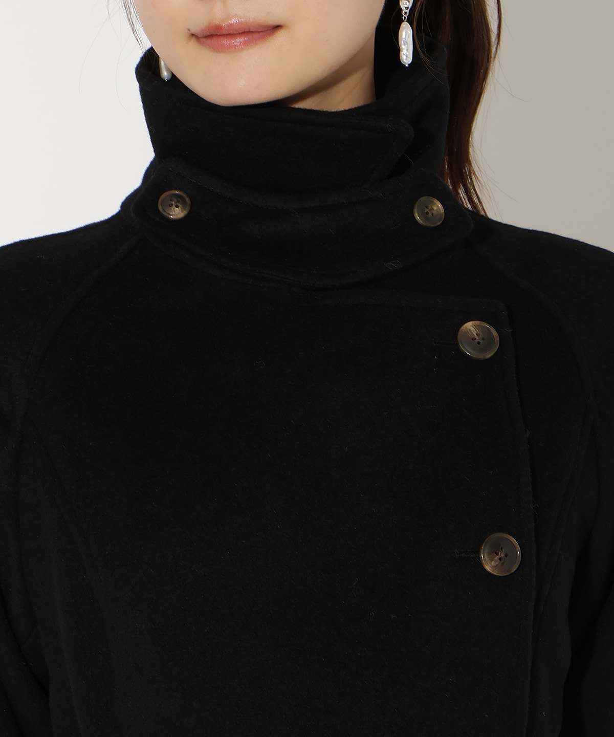 ウールビーバーロングコート