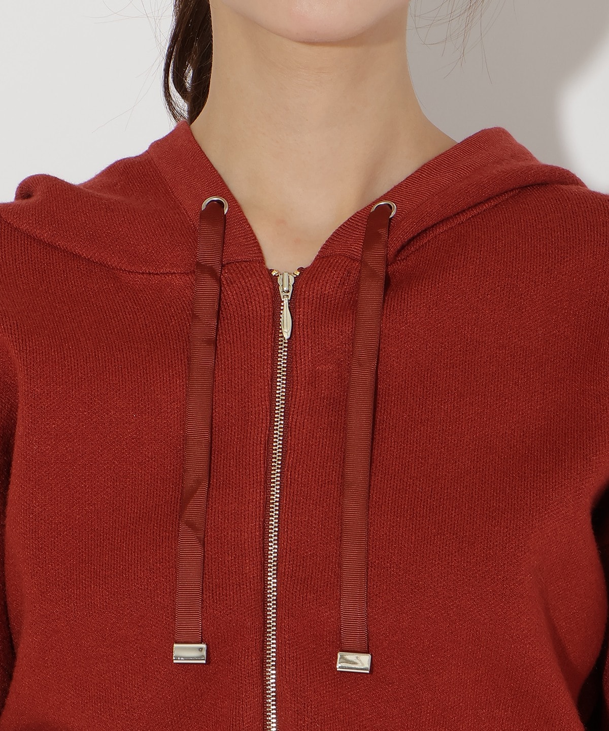 ニットパーカー