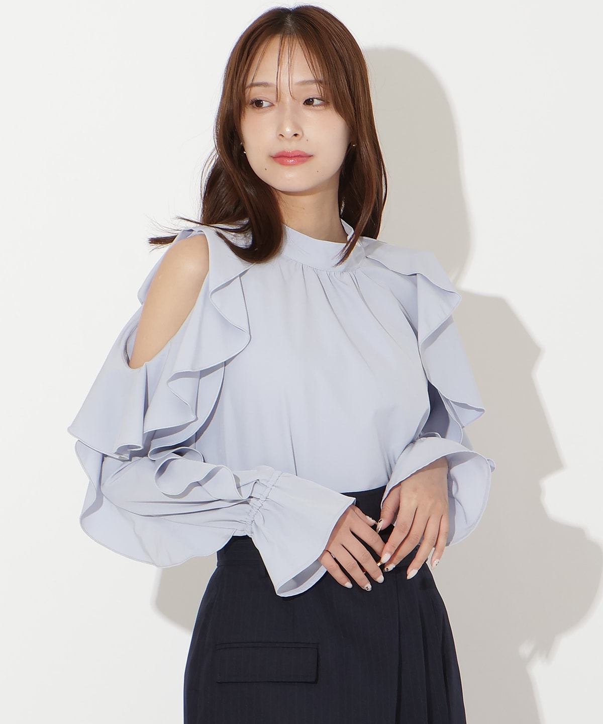 【先行予約受付中】フリルボウタイブラウス