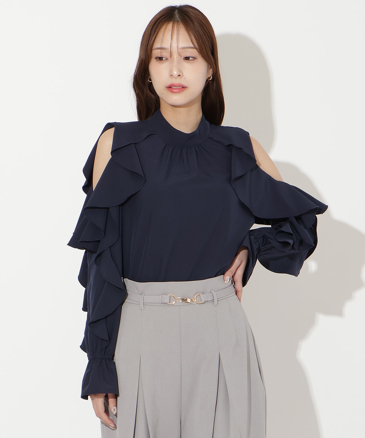【先行予約受付中】フリルボウタイブラウス