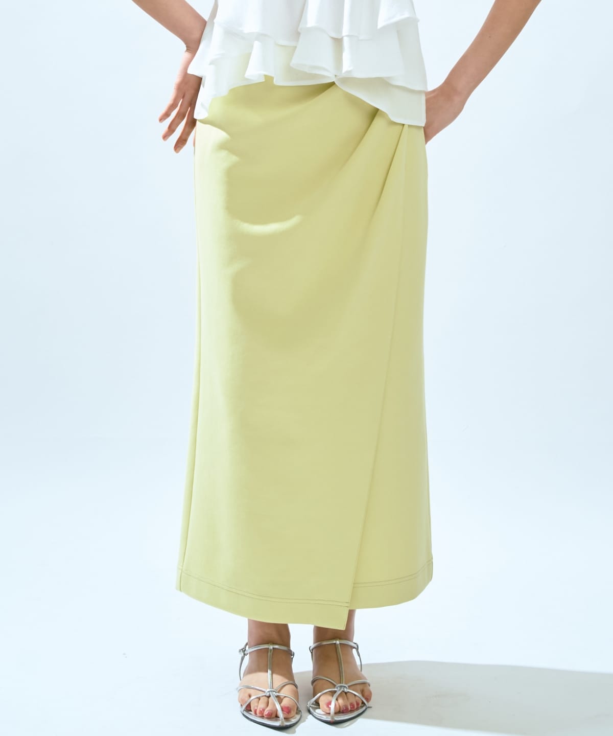 【先行予約受付中】ハイストレッチタックストレートスカート