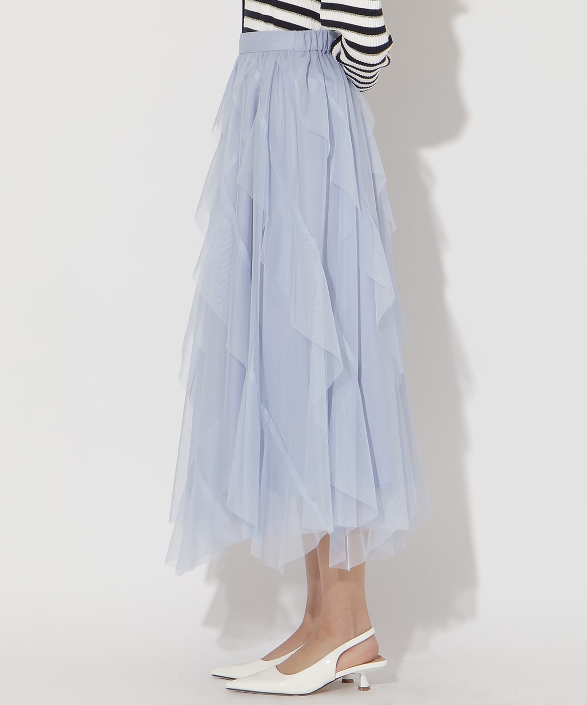 【先行予約受付中】ラッフルフリルチュールスカート
