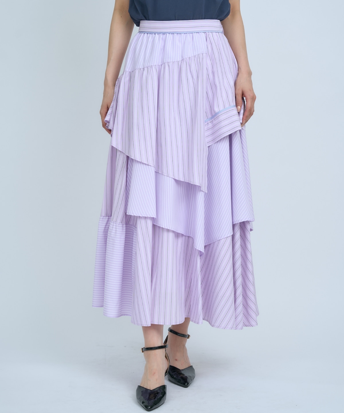 マルチストライプスカート