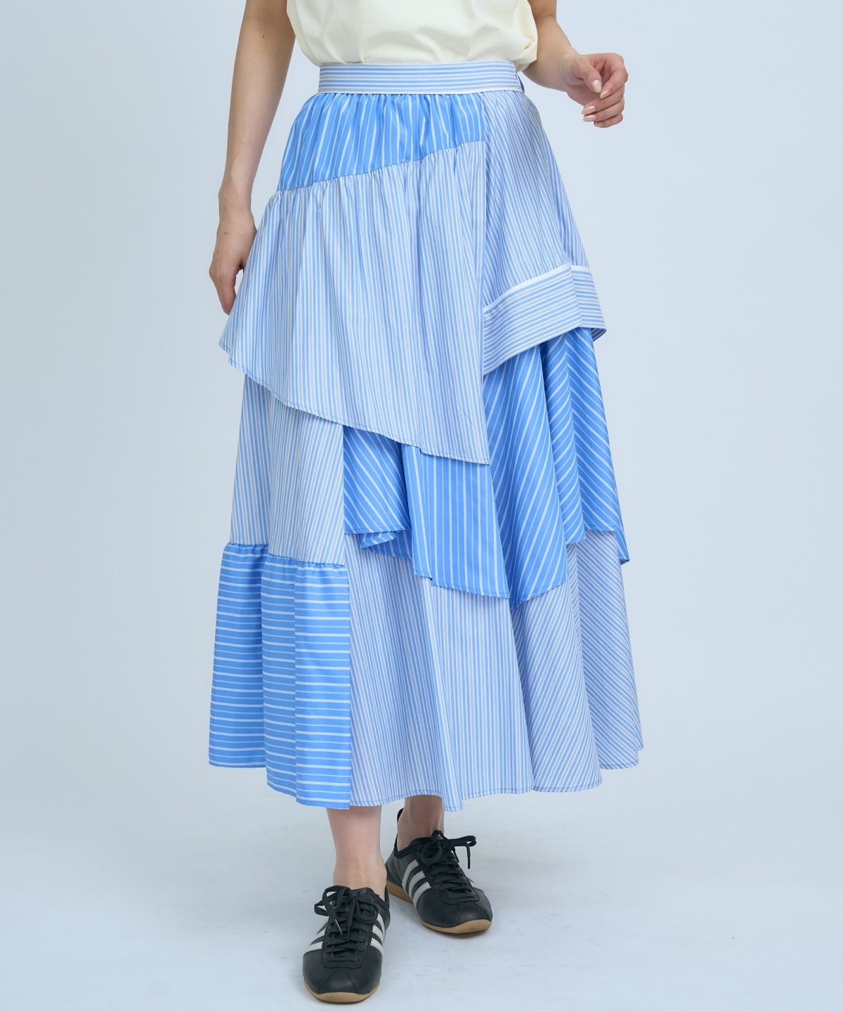 マルチストライプスカート