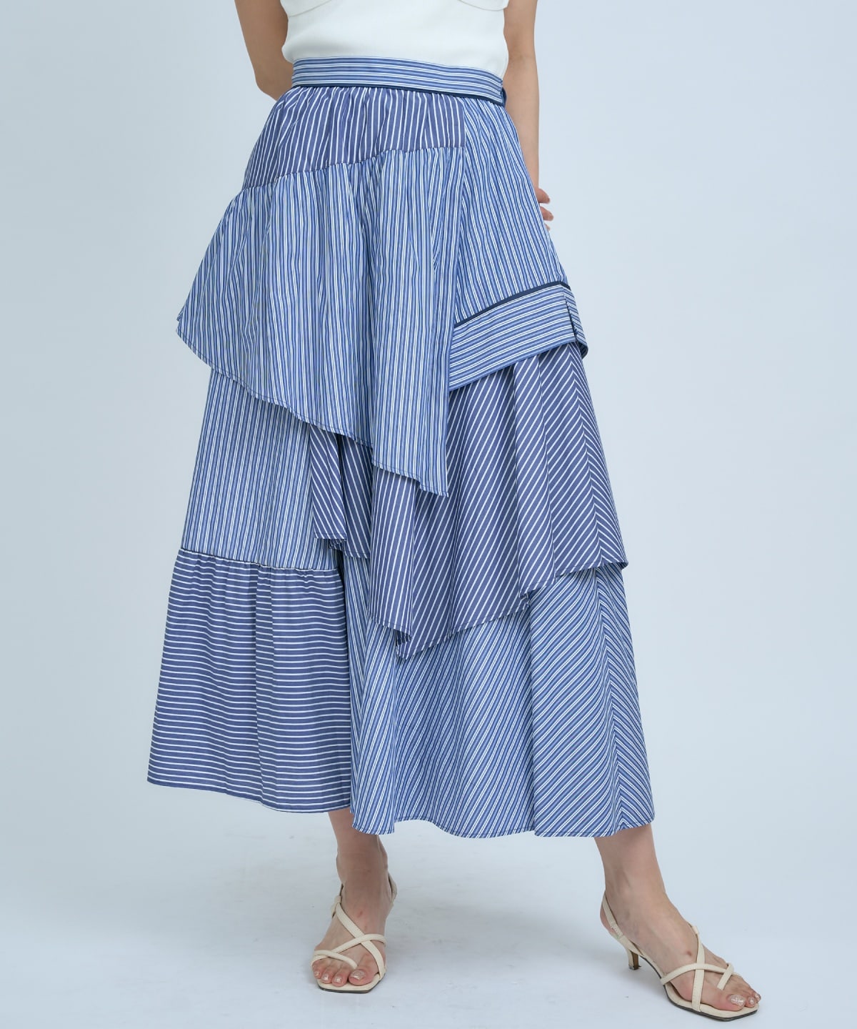 マルチストライプスカート