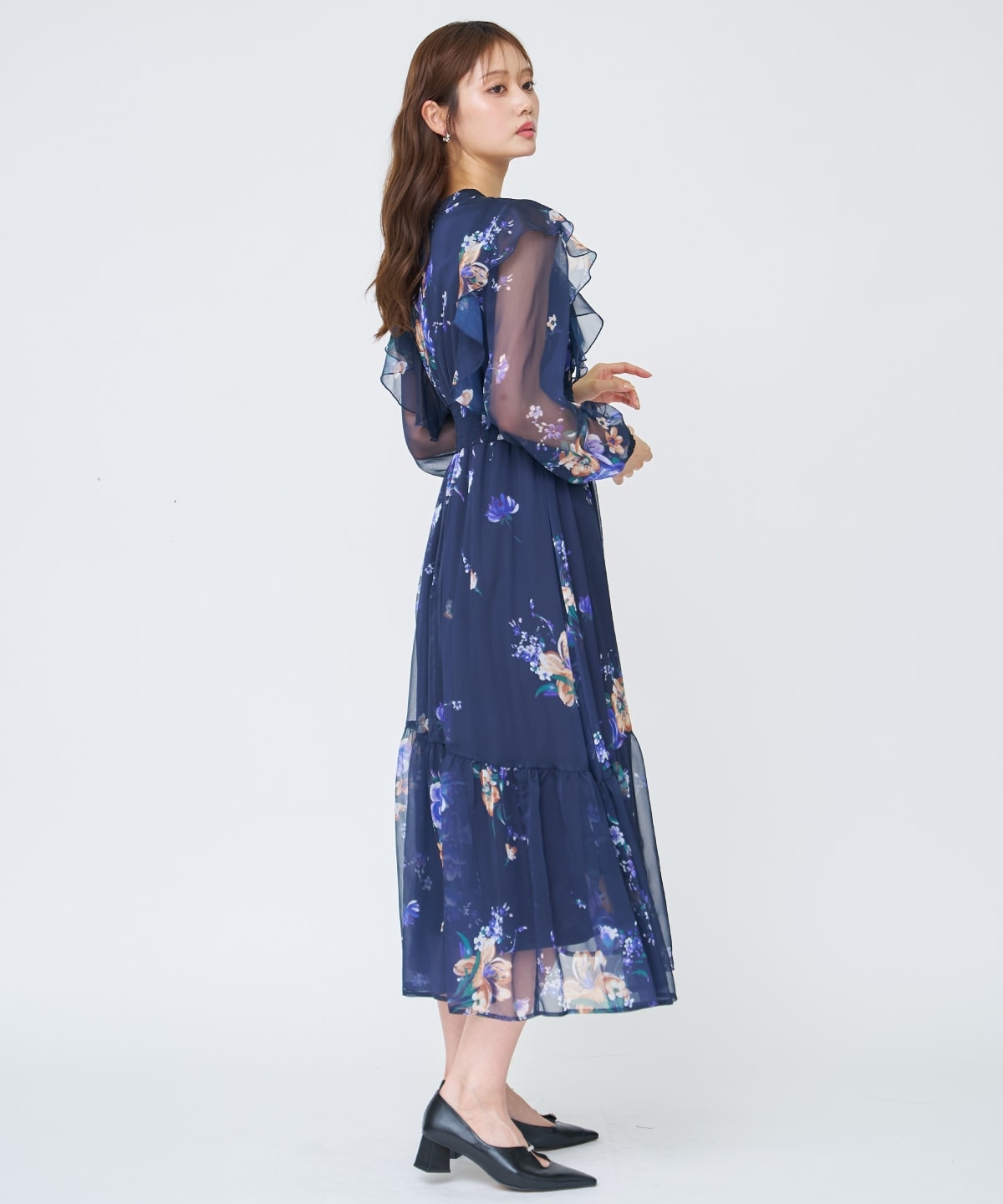 【先行予約受付中】フラワープリントタックワンピース