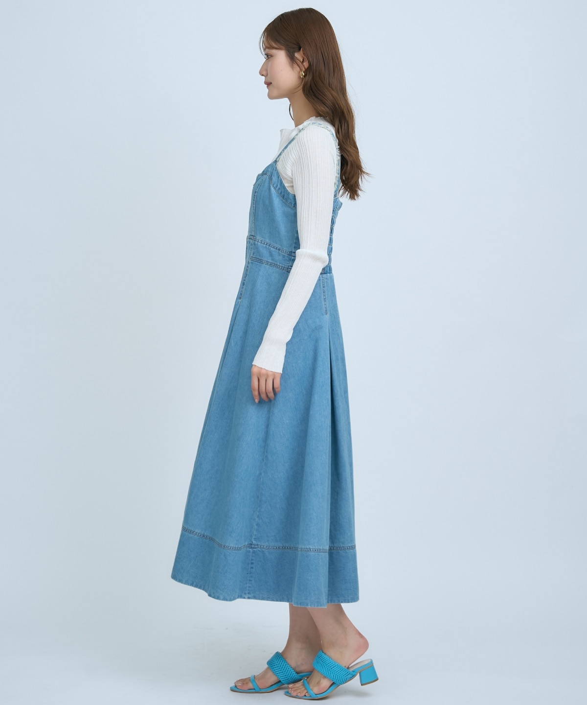 【先行予約受付中】デニムジャンパースカート
