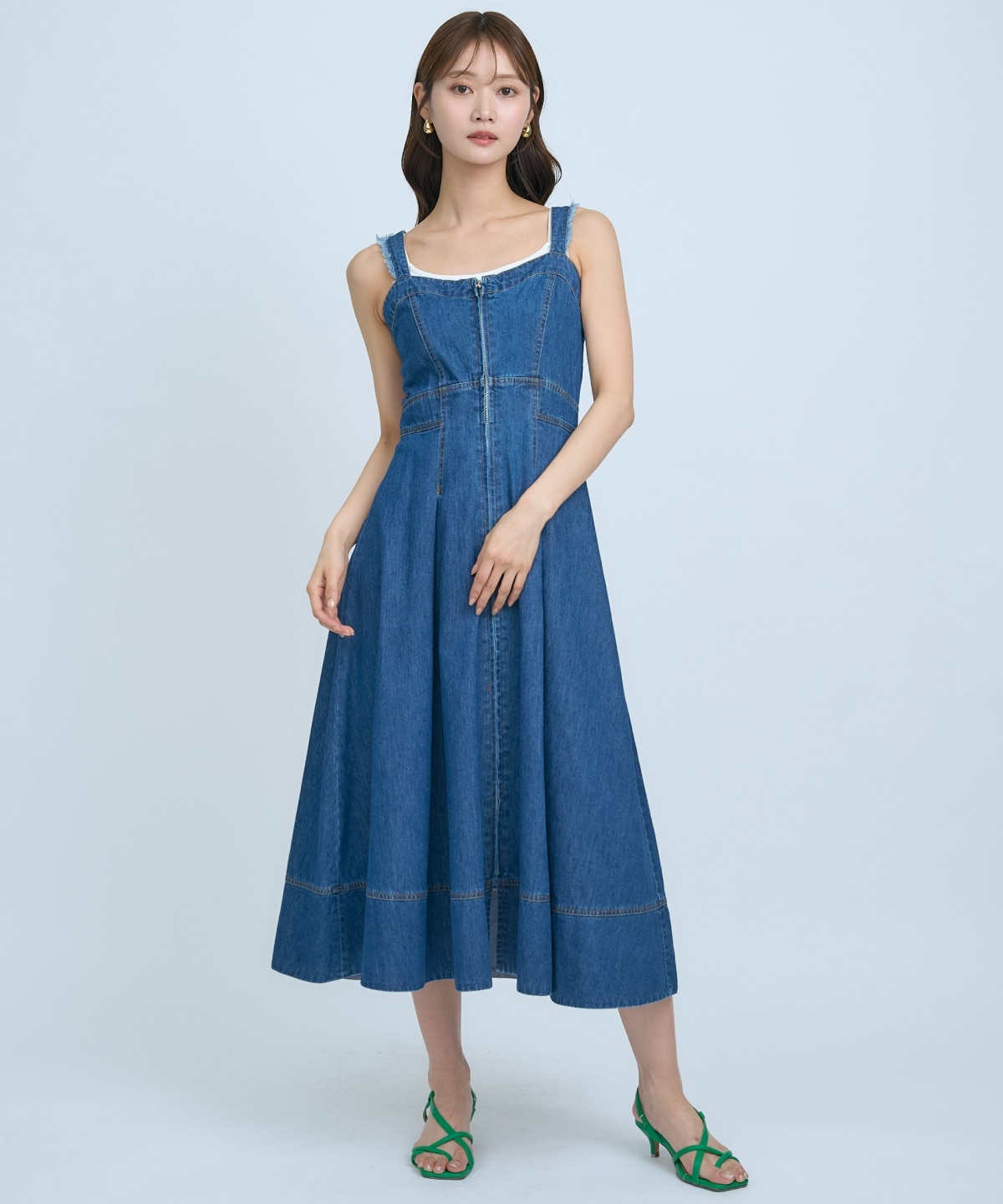 【先行予約受付中】デニムジャンパースカート