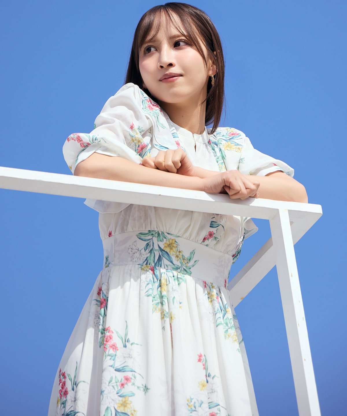 【先行予約受付中】シャドーフラワーブーケワンピース