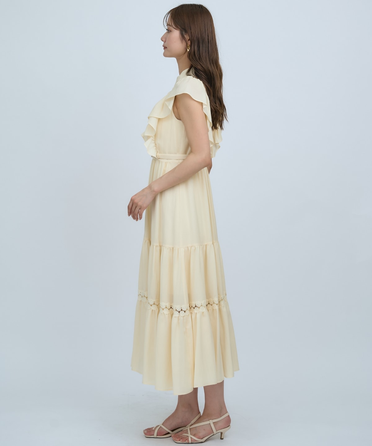 【先行予約受付中】レースフリルシャツワンピース