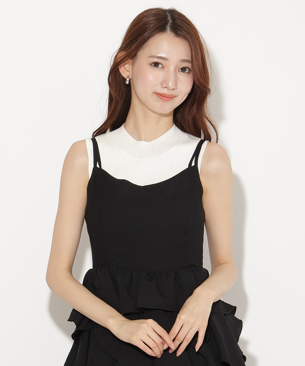 【8/7(金)20時発売】ボリュームラッフルフリルキャミワンピース
