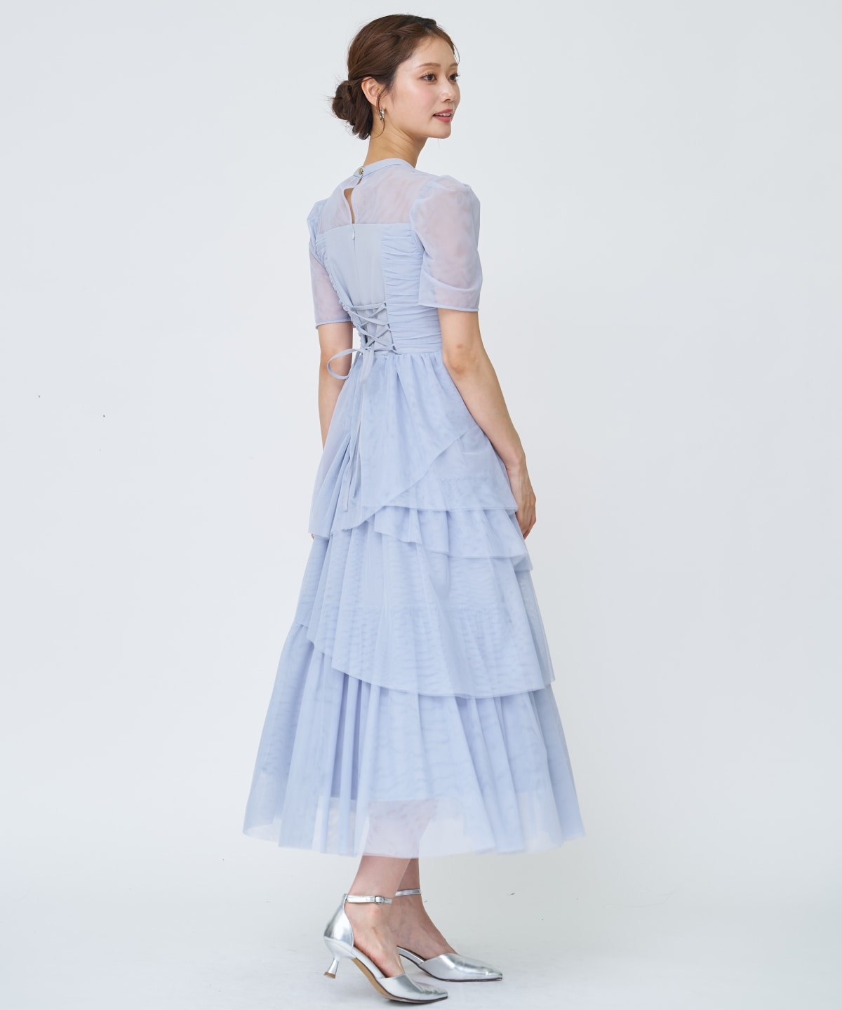 チュールギャザードレス