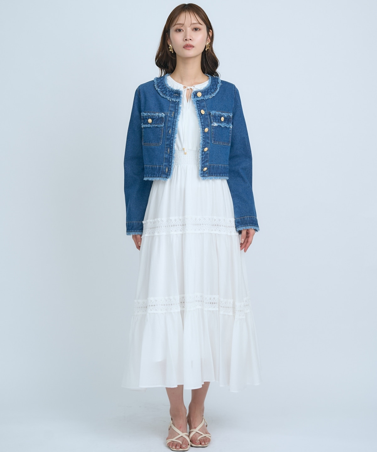 【先行予約受付中】フリンジデニムジャケット