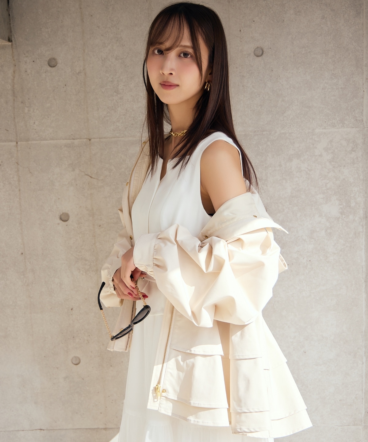 ペプラムマウンテンパーカー