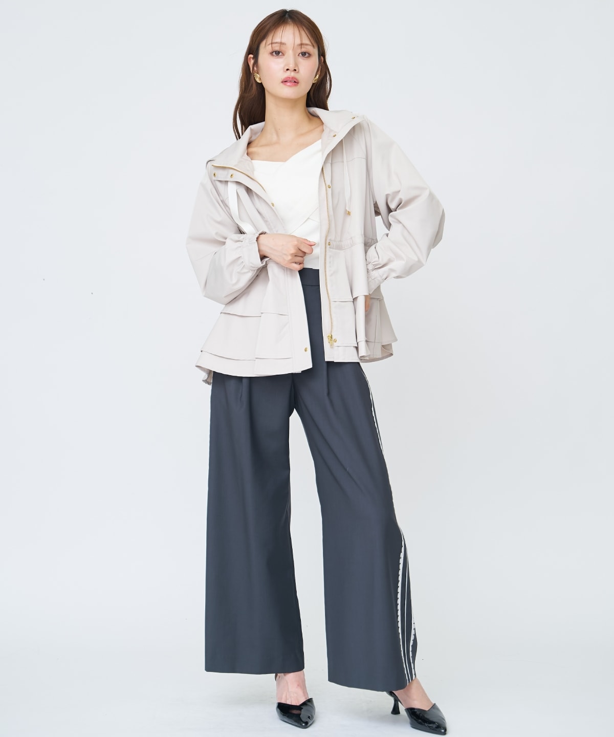 ペプラムマウンテンパーカー